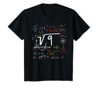 Niños Raíz cuadrada de 9 3er cumpleaños 3 años Matemáticas Camiseta
