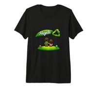 Niños Reciclaje Día de la Tierra Gráfi Camiseta Premium