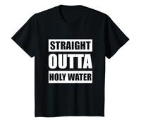 Niños Saliendo del Agua Bendita Divertido Bautismo Religioso Cristiano Camiseta