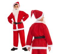 Niños Santa Disfraz Papá Noel Santa Claus Disfraz Infantil