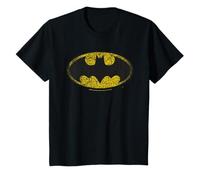 Niños Símbolo de murciélago de Batman con logotipo desteñido Camiseta