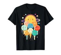 Niños Sistema Solar Astronauta Espacial Helado Planeta Niño Niña Camiseta