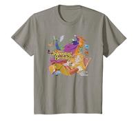 Niños Sleeping Beauty Retro Movie Poster Camiseta