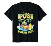 Niños Splish Splash 3er cumpleaños Bash Duck Beach Pool Party Kids Camiseta