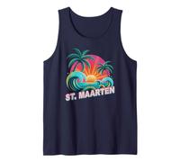 Niños ST Maarten Vacaciones Natación Viaje Coincidencia Primo Camiseta sin Mangas
