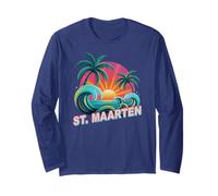 Niños ST Maarten Vacaciones Natación Viaje Coincidencia Primo Manga Larga