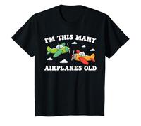 Niños Tengo tantos años, 2 Aviones, Segundo cumpleaños, niños Camiseta