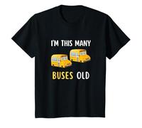 Niños Tengo tantos autobuses viejos, autobús escolar, segundo cumpleaños, 2 años Camiseta