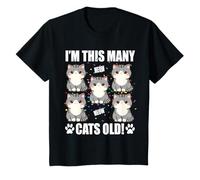 Niños Tengo tantos gatos de edad (niño pequeño de 5 años) Tema de gatito Camiseta