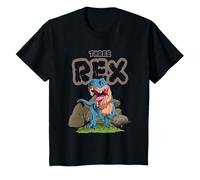 Niños Tres Rex Cumpleaños Dinosaurio T Rex Dino Rawr Tema Camiseta