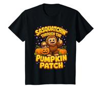 Niños Truco para Halloween de Sasquatchin' Pumpkin Patch Camiseta