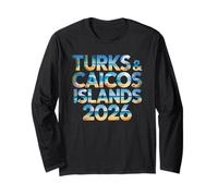 Niños Turks & Caicos 2026 Trip Holiday Vacay Girls Birthday Manga Larga