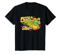 Niños Turtles - Pizza By The Slice Camiseta