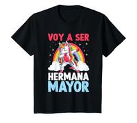 Niños Unicornio Voy A Ser Hermana Mayor Divertido Chicas Camiseta