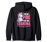 Niños: Uso Rosa para mi Abuela, Lindo Unicornio, cáncer de Mama Sudadera con Capucha