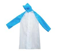 Niños Verano Al Libre Chubasquero Pantalones De Lluvia Traje Color Sólido Impresión Sudadera con Capucha Tops (Blue OneSize)