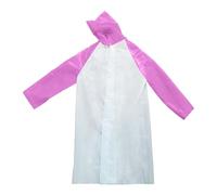 Niños Verano Al Libre Chubasquero Pantalones De Lluvia Traje Color Sólido Impresión Sudadera con Capucha Tops (OneSize)