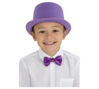 Niños Violeta Sombrero de Copa Willy Wonka Fábrica Chocolate Disfraz Libro Día