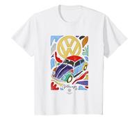 Niños Volkswagen Beetle Fauvism Colorful Art Kids Camiseta