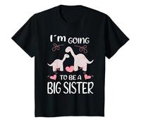 Niños Voy A Ser Una Hermana Mayor Dinosaurios Ascendidos A Hermana Camiseta
