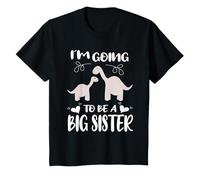 Niños Voy A Ser Una Hermana Mayor Dinosaurios Ascendidos A Hermana Camiseta