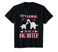 Niños Voy A Ser Una Hermana Mayor Dinosaurios Ascendidos A Hermana Camiseta
