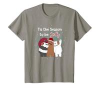 Niños We Bare Bears Tis The Season Navidad Camiseta