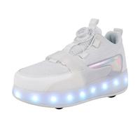 Niños y niñas Niños USB Recargable Intermitente Zapatos con ruedas, 7 Coloridos LED Roller Zapatillas de Skateboard Zapatillas Luminosas con Ruedas Deportivas Multideportes Multideportes Multifunción