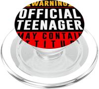 Niños y niñas - You Are 13 - Señal de Advertencia Oficial Adolescente PopSockets PopGrip para MagSafe