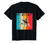 Niños Ya soy 7 | 7 cumpleaños niño monopatín Camiseta