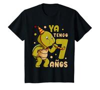 Niños Ya Tengo 7 años chico tortuga divertida 7º cumpleaños niño Camiseta