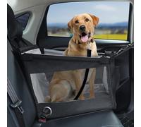 NINQ Asiento Coche Mascotas para Mini Cabrio Clubman One/Cooper/Cooper S, Universales Impermeable Asiento Coche Plegable Portátil Perros Accesorios,A-Black