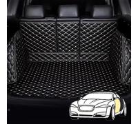 NINQ Cobertura Completa Cuero Funda de Maletero de Coche para Ford Kuga 2019-2023 2024 2025, Resistente ArañAzos Alfombrillas para Maletero,A-Black+Beige