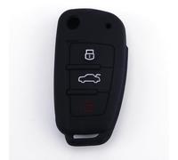 NINQ Coche Llave Cubierta para Audi A3 8L1 1996-2003, Coche Llave Protector, Funda Llave de Coche Resistente Al Polvo Accesorios,Normal-A Black