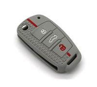NINQ Coche Llave Cubierta para Audi A3 8L1 1996-2003, Coche Llave Protector, Funda Llave de Coche Resistente Al Polvo Accesorios,Normal-C Gray