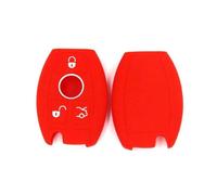 NINQ Coche Llave Cubierta para Benz SLK Class R171 2004-2009, Coche Llave Protector, Funda Llave de Coche Resistente Al Polvo Accesorios,Normal-B Red