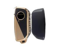 NINQ Coche Llave Cubierta para BMW 5 Series G60 G61 G68 2024, Coche Llave Protector, Funda Llave de Coche Resistente Al Polvo Accesorios,Normal-B Gold