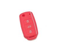 NINQ Coche Llave Cubierta para VW Golf 4/5/6 Polo Passat 3BG, Coche Llave Protector, Funda Llave de Coche Resistente Al Polvo Accesorios,Einheitsgröße-C Red