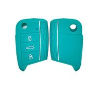 NINQ Coche Llave Cubierta para VW Golf 7 Mk7 MK4 Polo, Coche Llave Protector, Funda Llave de Coche Resistente Al Polvo Accesorios,Normal-F Green