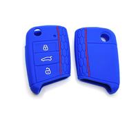 NINQ Coche Llave Cubierta para VW Golf 7 Mk7 Mk6 MK4/e-Golf Golf R R20 GTI 7, Coche Llave Protector, Funda Llave de Coche Resistente Al Polvo Accesorios,Normal-D Light Blue