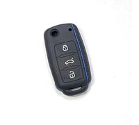 NINQ Coche Llave Cubierta para VW Golf MK6 VW Transporter T6, Coche Llave Protector, Funda Llave de Coche Resistente Al Polvo Accesorios,Normal-E Black