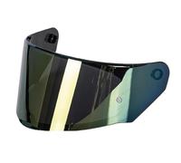 NINQ Lente de Visera Casco de Motocicleta para LS2 FF320 / FF328 / FF353 / FF800, UV Antivaho Visera de Lente Casco Accesorios Cascos de Moto,Normal-F Gold