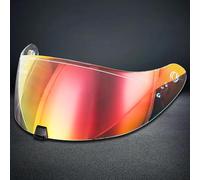 NINQ Lente de Visera Casco de Motocicleta para Scorpion EXO-R420, UV Antivaho Visera de Lente Casco Accesorios Cascos de Moto,Normal-D Aurora Red