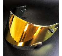 NINQ Lente de Visera Casco de Motocicleta para Shark Race-R Speed-R, UV Antivaho Visera de Lente Casco Accesorios Cascos de Moto,Normal-Delectroplatedgold