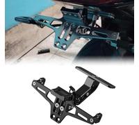NINQ Soporte para Placa Matrícula Motocicleta para Yamaha Tracer 7 / GT, Ajustable Telescópico Aluminio Soporte para Matrícula Motocicleta Accesorios,C-Black