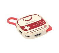 Ninten- do Switch Dock portátil para Switch 1&2/OLED, Switch 2 Dock de viaje compatible con 4K/60 Hz, puerto USB 3.0 con carga de 100 W, adaptador de base 3 en 1 para TV (Rojo y blanco)