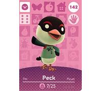 Nintendo Animal Crossing Happy Home Designer Amiibo Card Peck 142/200 versión de EE. UU