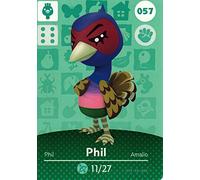 Nintendo Animal Crossing Happy Home Designer Amiibo Card Phil 57/100 by Nintendo