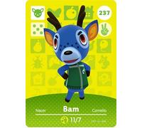 Nintendo Bam Animal Crossing Happy Home Designer - Tarjeta de felicitación de Amiibo (237/300)