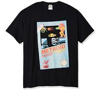Nintendo Camiseta Metroid Vintage para Hombre - Negro - XX-Large